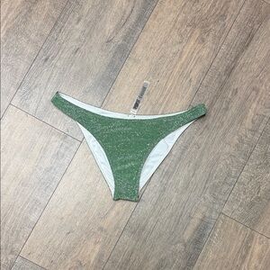 PINK Victoria's Secret Sparkling Green Bikini Bottom